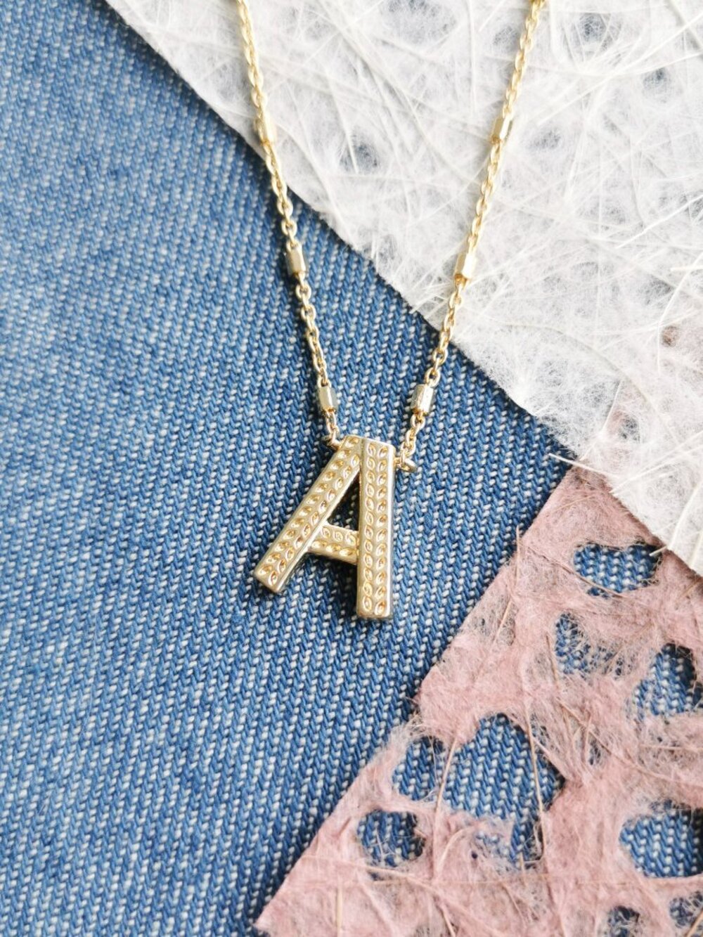 Kendra Scott Letter A Pendant Necklace NEW